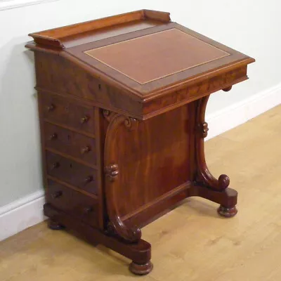 Good Quality Antique 19th Century Mahogany Davenport Writing Desk • £1095