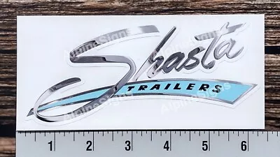 Vintage Shasta Blue Camper Trailer RV Sticker Decal  • $8.85