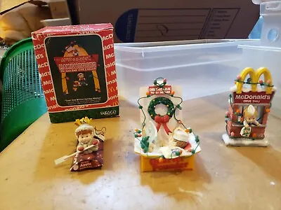 $24.95 • Buy Vintage Enesco Christmas Ornaments Lot Of 4 1990s McDonalds Nuggets Fries Arches