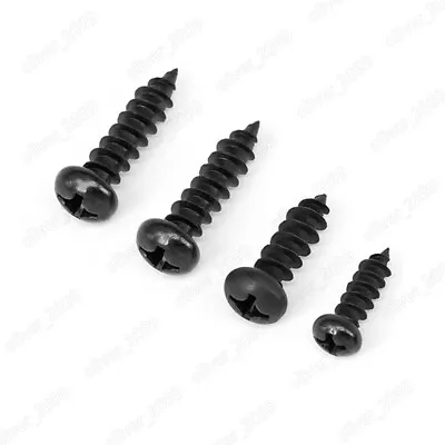 Black 304 Stainless Steel Phillips Pan Head Self Tapping Screw M2.9 M3.5 M5-M6.3 • $67.77