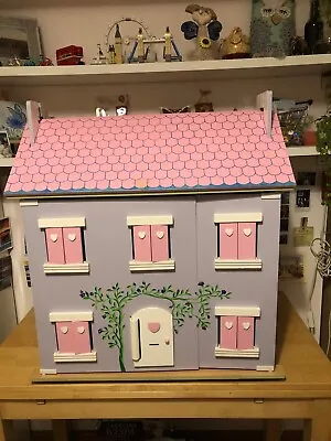 Le Toy Van Wooden Dolls House With Furniture • £55