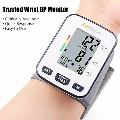 Automatic Digital Wrist Cuff Blood Pressure Monitor BP Machine Gauge Measurement • $13.99