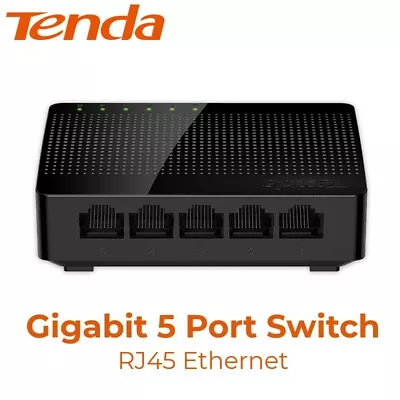 Tenda SG105 5 Port Ethernet RJ45 Fast Gigabit Switch 1000Mbps Mini Hub LAN • $35.95