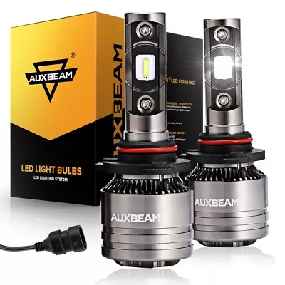 Auxbeam T1 9005 HB3 Led Headlight Bulbs 70W 8000LM High Beam Super Bright 6500K • $49.98