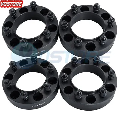 $87.50 • Buy (4) 1.5'' 6 Lug Hubcentric Black Wheel Spacers Adapters 6x5.5 For Toyota Tacoma