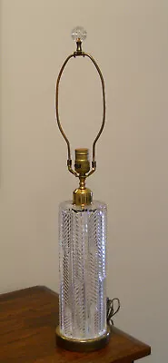 Waterford Herringbone Fine Cut Crystal Table Lamp - 28.75 Inches Tall  • $285