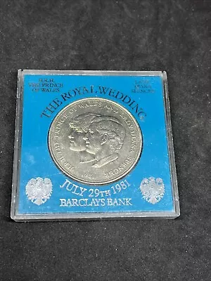 1981 The Prince Of Wales &Lady Diana Spencer Barclays Bank Commemorative Coin • £2