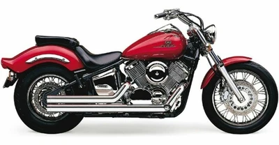 $644.95 • Buy Cobra Exhaust Chrome Speedster Shorts 1999-2009 Yamaha V-Star Custom XVS1100