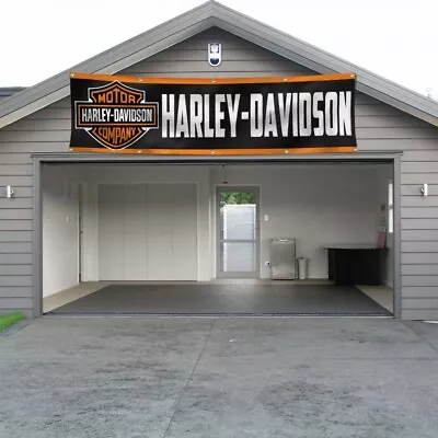 Harley Davidson Motorcycle Flags Banner 2x8 FT Racing Flag Biker Garage Wall NEW • $14.97