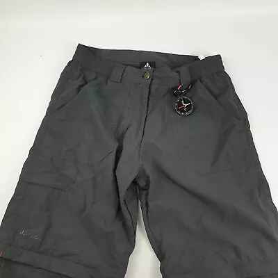 Exc Cond Vaude Grey Zip Off Leg Hiking Walking Sport Trousers Shorts Size On Pic • £16.85