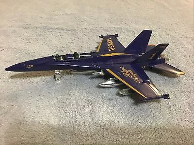 US Navy BLUE ANGELS F-18 HORNET FIGHTER JET PullBack 328 Toy Diecast Airplane • $14.99