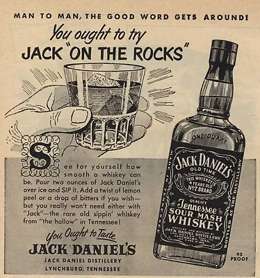 Jack Daniels Whiskey Vintage Poster Bar Quality Wall Art  Choose Your Size • $12.90