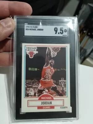 1990-91 Fleer Basketball Michael Jordan #26 Sgc 9.5 • $60