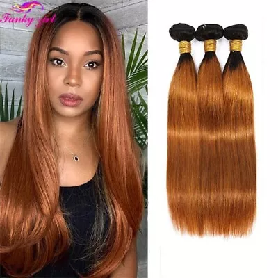 FG Highlight Bundles Malaysian Straight Bundles 8-32 Inch Ombre Blonde HumanHair • $90.88