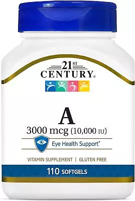 Vitamin A 3000 Mcg Vision Eye Immune Reproductive Function Support 110 Softgels • $6.99