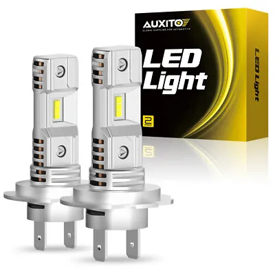 $24.99 • Buy 2X AUXITO H7 LED Headlight Bulb Kit High Low Beam 6500K Super White 30000LM EPB