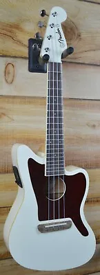 $239.99 • Buy Fender® Fullerton Jazzmaster Uke Acoustic Electric Concert Ukulele Olympic White
