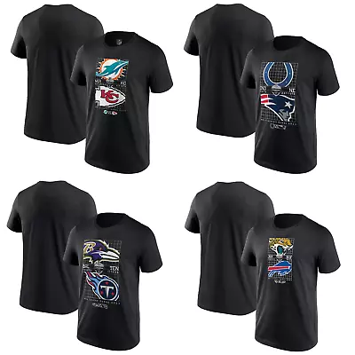 NFL American Football T-Shirt Men's London & Frankfurt Games Match Up Top - New • £11.99