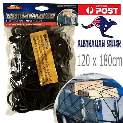 Ute Trailer Cargo Net 1.2m X 1.8m (6'x4') Bungee Cord Mesh Truck Load Tie Down • $19.20