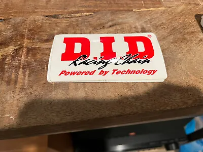 D.I.D Racing Chains - Sticker / Decal - 4.50  X 2.50  NOS • $10