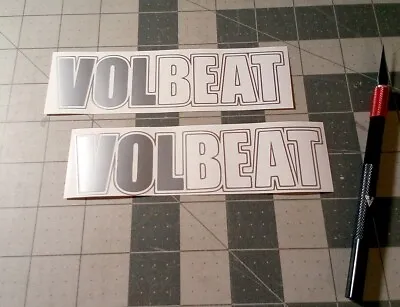 Pair 11 ½   Volbeat Viny Decal Sticker Truck Car Computer Laptop Case Mod • $10