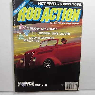 Street Rod Action Apr 1991 Hidden Gas Door Crusing B'Ville's Beach Hot Parts • $12.25