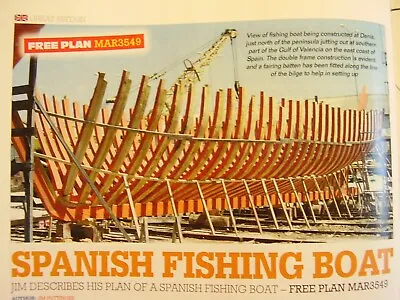 Original Model Boat Plans 2012 Spanish Fishing Boat Scale 1: 24 • $12.62