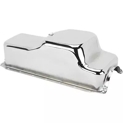 Speedway 91017705 Dodge Plymouth Mopar 360 Stock Chrome Front Sump Oil Pan • $57.99