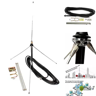 Powerful 1/4 Wavelength GP Antenna For 0.5-30W Watt FM Transmitter Radio • $50.24