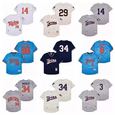 MINNESOTA TWINS LEGENDS Throwback Jerseys S M L XL XXL 3XL Blyleven Hrbek Olivia • $69.99