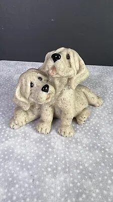 Quarry Critters Pebbles & Patch Dog Figurine Statue Second Nature Design 3  Tall • $17.99