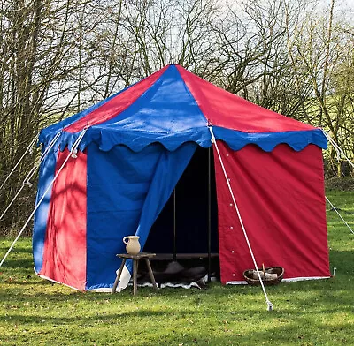 Medieval Knight Harold Square Functional Water Proof Tent For Camping 3X3 Meter • $719.99