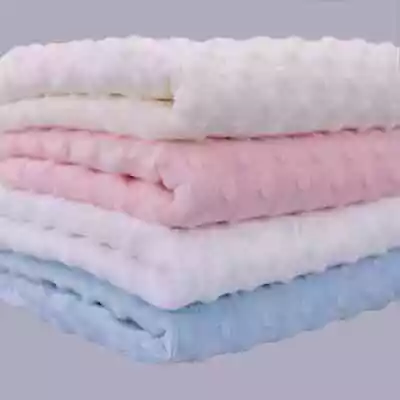 Dimple Dot Soft Fleece Fabric • £0.99