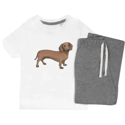 'Dachshund' Kids Nightwear / Pyjama Set (KP031061) • $35.19