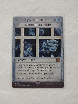 Mindbreak Trap - Extended Art Showcase OTP NM MTG • $34.12