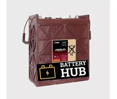 Trojan J305h-ac Deep Cycle - 6v 360 Ah T2 Technology Battery. • $775
