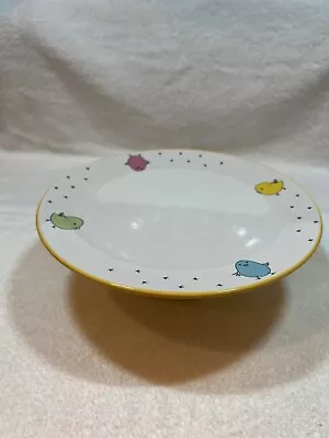 Ceramic Pedestal Little Birds Cake/Cookie Serving Plate Shower Easter Birthday • $12