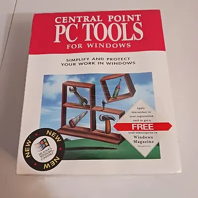 Vintage Central Point Software PC Tools For Windows V1.0 New Sealed  • $28.49