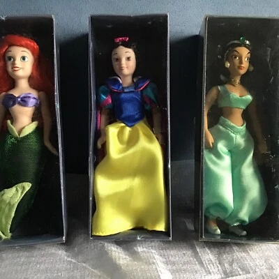 £13.99 • Buy Disney Porcelain Princess Dolls By Deagostini - Snow White, Jasmine & Ariel
