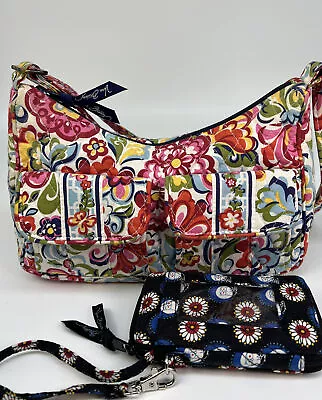 Vera Bradley Libby Hope Garden Crossbody/Shoulder Bag & Owl Wristlet Wallet NWOT • $24.80