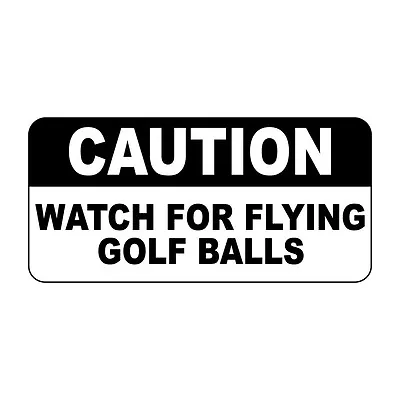 Warning Watch For Flying Golf Balls Retro Vintage Style Metal Sign - 8 X 12 In • $14.99