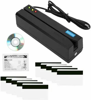 MSR605X USB Card Magcard Reader Writer Compatible Windows Mac Msr206 Msr X6 US • $86.59