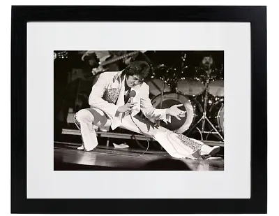 Elvis Presley King Of Rock Classic Matted & Framed Concert Picture Photo Print • $59