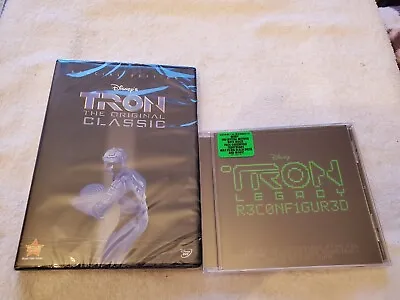 Sealed TRON Legacy Reconfigured (CD 2011) & The Original TRON Classic DVD!! New • $69.99