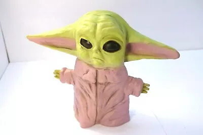 Star Wars The Mandalorian Baby Yoda Rubber Hand Puppet 9” Pink Green Adorable  • $14.99