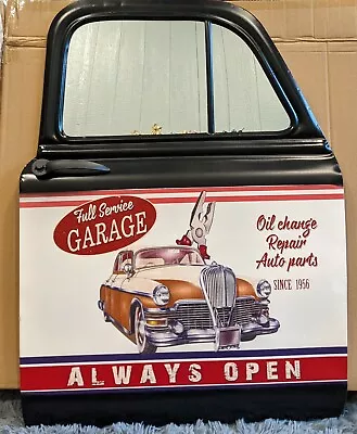 $52.99 • Buy Large Vintage-Retro Metal Car Door With Mirror