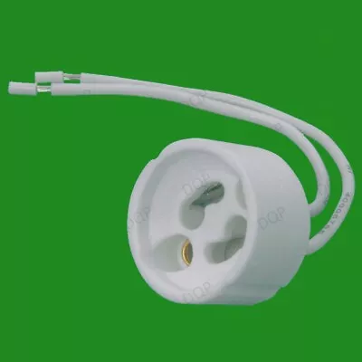 2x GU10 Ceramic Sockets Halogen LED Bulb Lamp Holder Down Light Fitting Base • £3.25