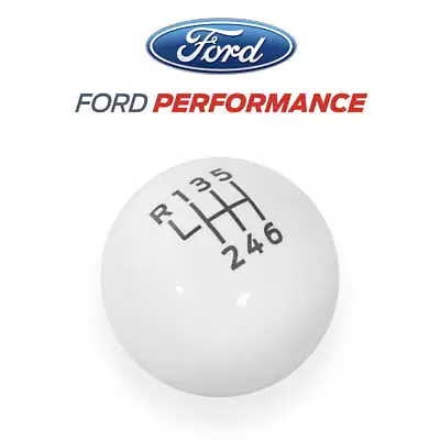 2015-2024 Mustang OEM Genuine Ford Bullitt White 6 Speed Shift Shifter Knob Ball • $127.95