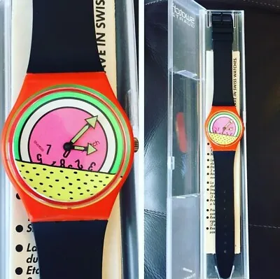 Swatch - GO001 - 1985 Keith Haring Inspired  Breakdance  **MINT CONDITION** • $5500