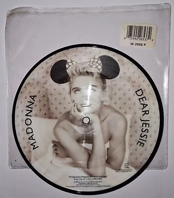 MADONNA Dear Jessie  7  Picture Disc Vinyl Mint BoyToy USA • £20